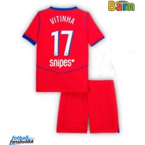 Paris Saint-Germain Vitinha #17 Tredjedraktsett Barn 2025-26 Kortermet (+ Korte bukser)